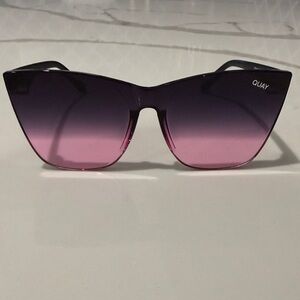 Quay Australia Women's Sunglasses - Black with Pink Gradient